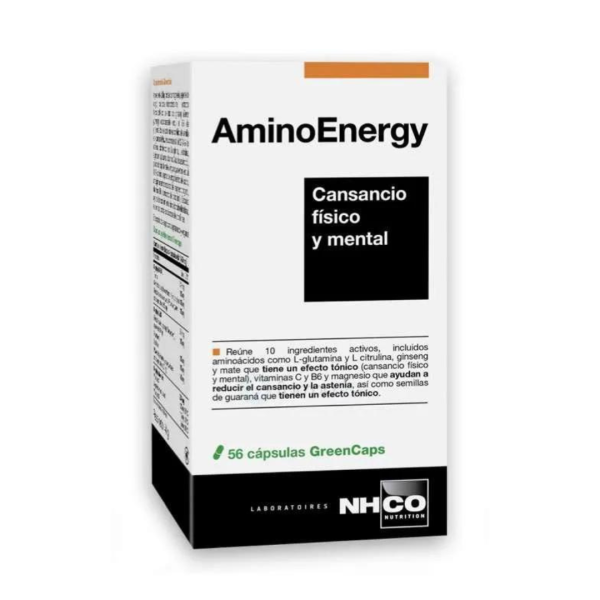 AMINOENERGY NHCO potencia la energía y vitalidad gracias a la combinación de aminoácidos esenciales y nutrientes que mejoran el rendimiento físico y mental.