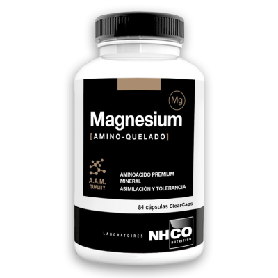 Amino Magnesium, suplemento nutricional diseñado para proporcionar una dosis óptima de magnesio al organismo. Fórmula con aminoácidos para mejoabsorción.