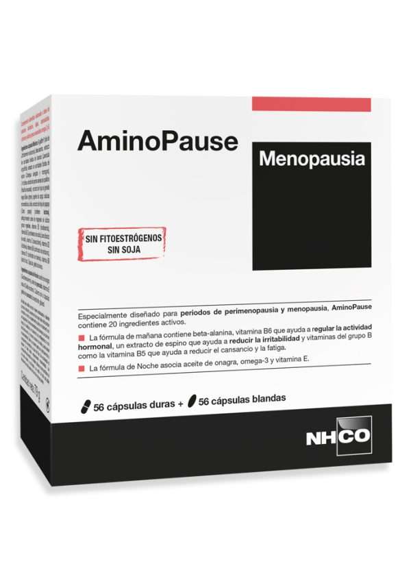 AminoPause - Menopausia, es un suplemento diseñado para aliviar los sintomas asociados a la perimenopausia y la menopausia.